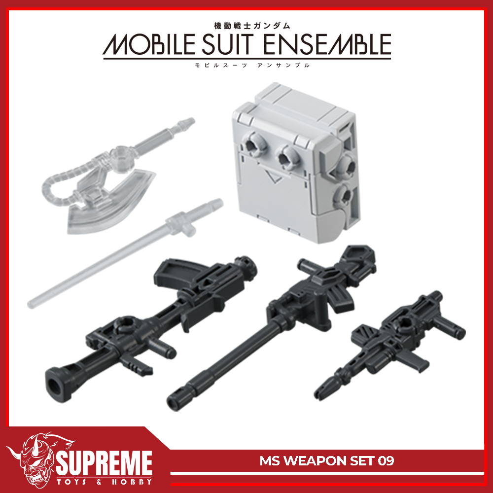 Mobile Suit Gundam Ensemble 09 - MS Weapon Set ( Gundam Ground Type / Dom / Zaku II R-D4 High Mobili