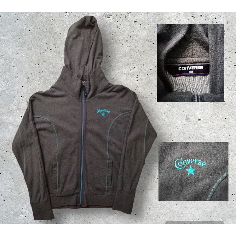 Hoodie Zipper Converse original