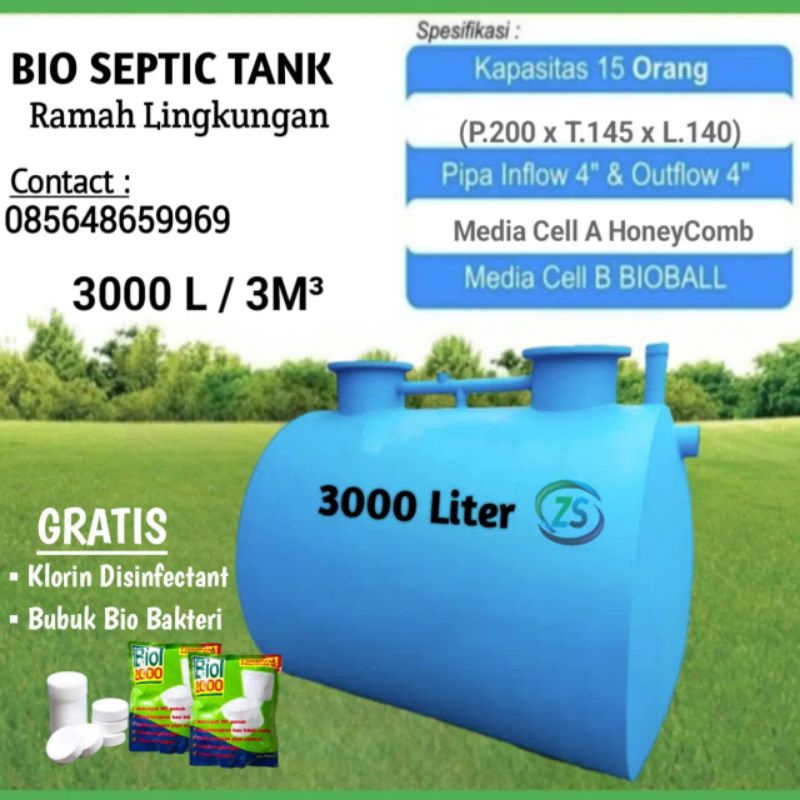 Septic tank bio 3000 Liter septictank biotech biofilter