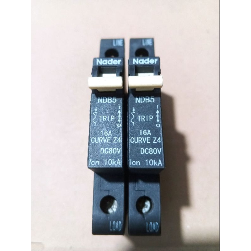 Circuit Breaker MCB DC NDB5 1P 16A MCB Nader.