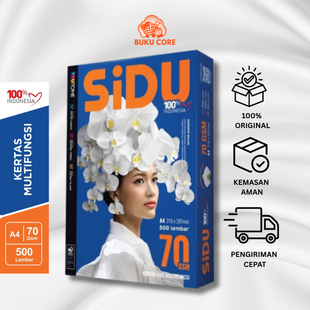 

Kertas HVS SIDU 70 Gram A4 / Fotocopy / Kertas Print ORIGINAL