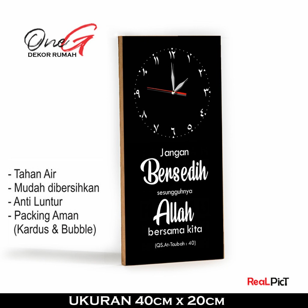 Jam Dinding Quotes Motivasi Islami Sholat Sholatlah Nak Hiasan Dinding