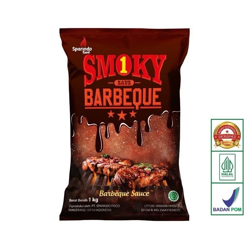 

Smoky saus barbeque kemasan 1kg
