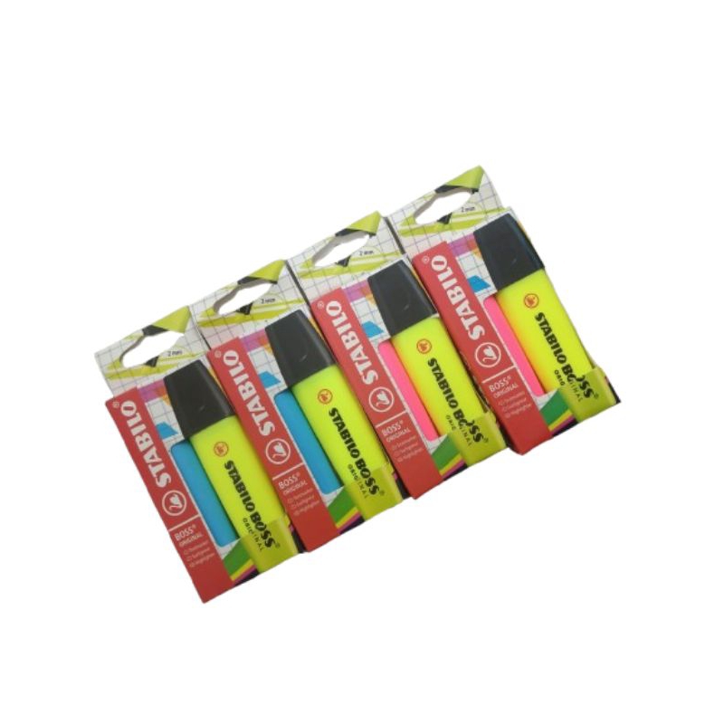 

Stabilo Boss Set isi 2 Warna (Kuning&Biru, Kuning&Pink)