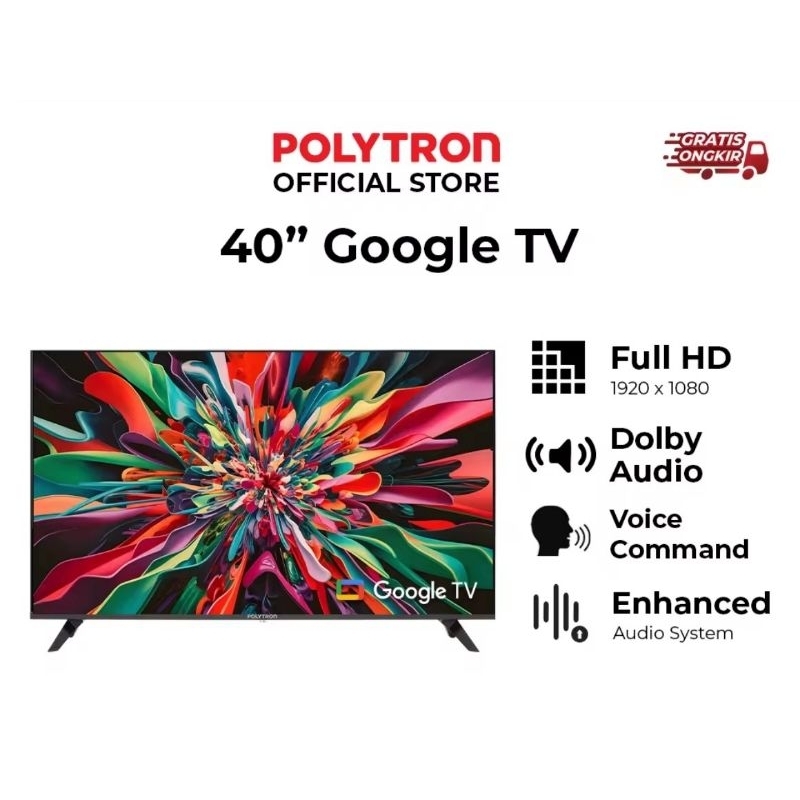 POLYTRON Smart Cinemax Google TV 40 inch PLD 40RG9059