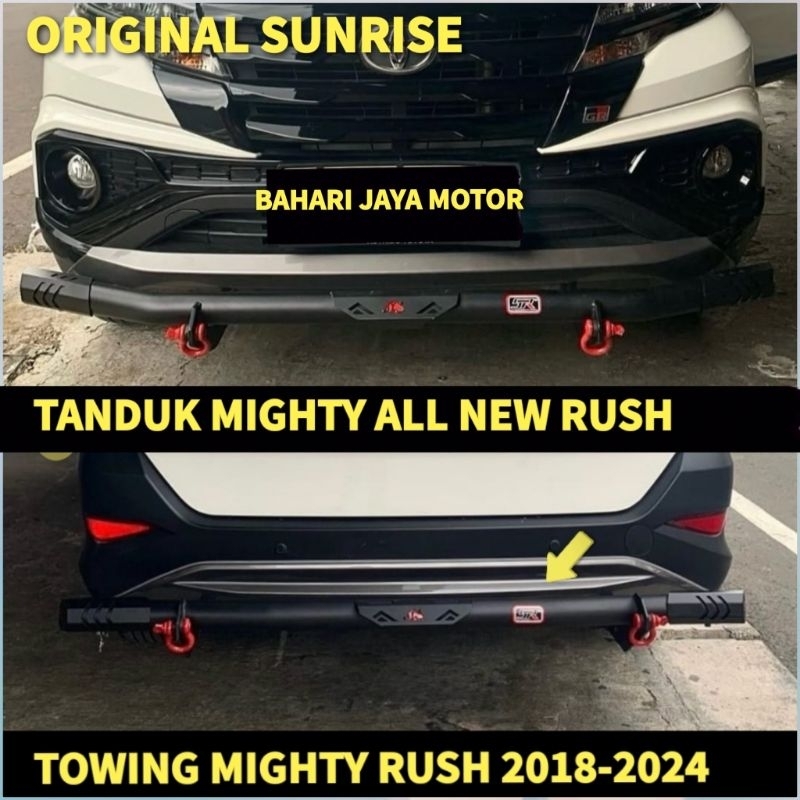 TANDUK MIGHTY DEPAN/BELAKANG ALL NEW RUSH 2018-2024 BY SUNRISE