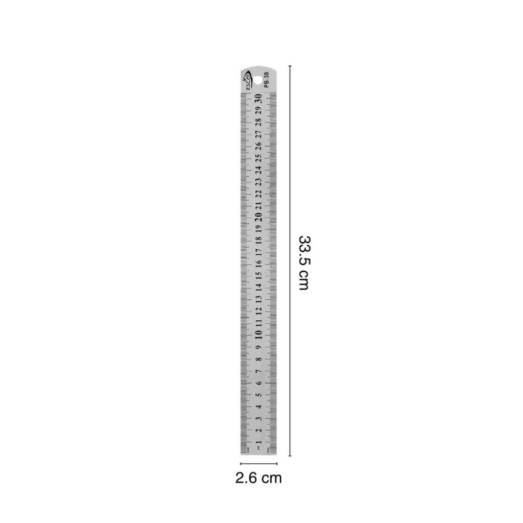 

Penggaris Besi 30cm ( Mistar Stainless Ruler )