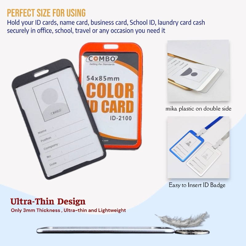 

(Aluminium) Card Holder Aluminium / ID Card Alumunium / Name Tag / Tempat Kartu Id Card Metal / Card Case / Tempat id card bumn