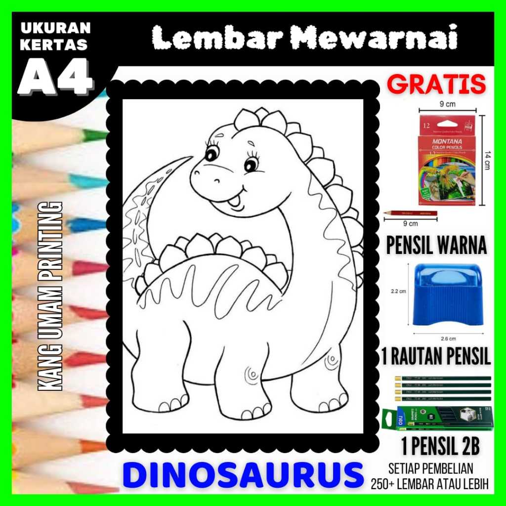 Lembar Mewarnai Gambar Dinosaurus Untuk Semua Usia Bagian 04,Gambar Sketsa, Kertas Mewarnai, Drawing