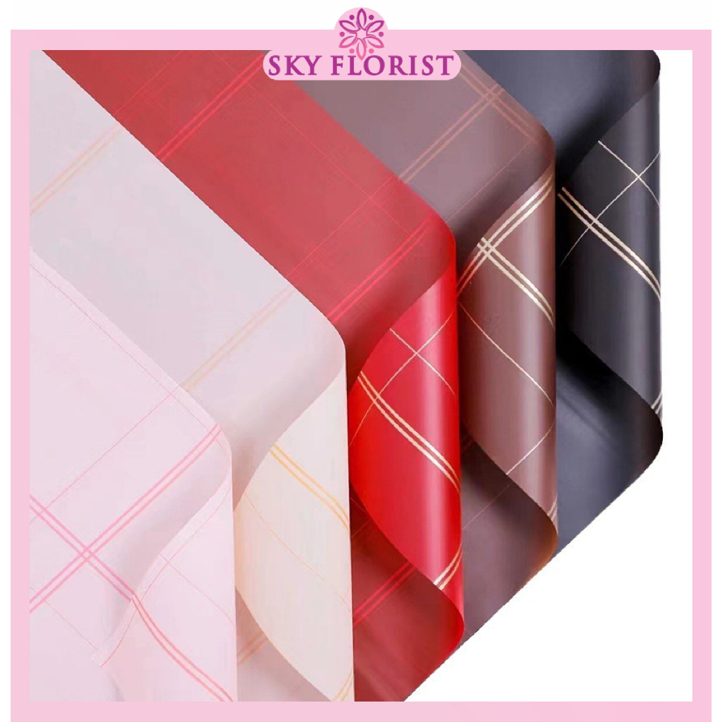 

20 Lembar Flower wrapping cellophane paper florist kertas bunga buket / Kertas Kado KB6191