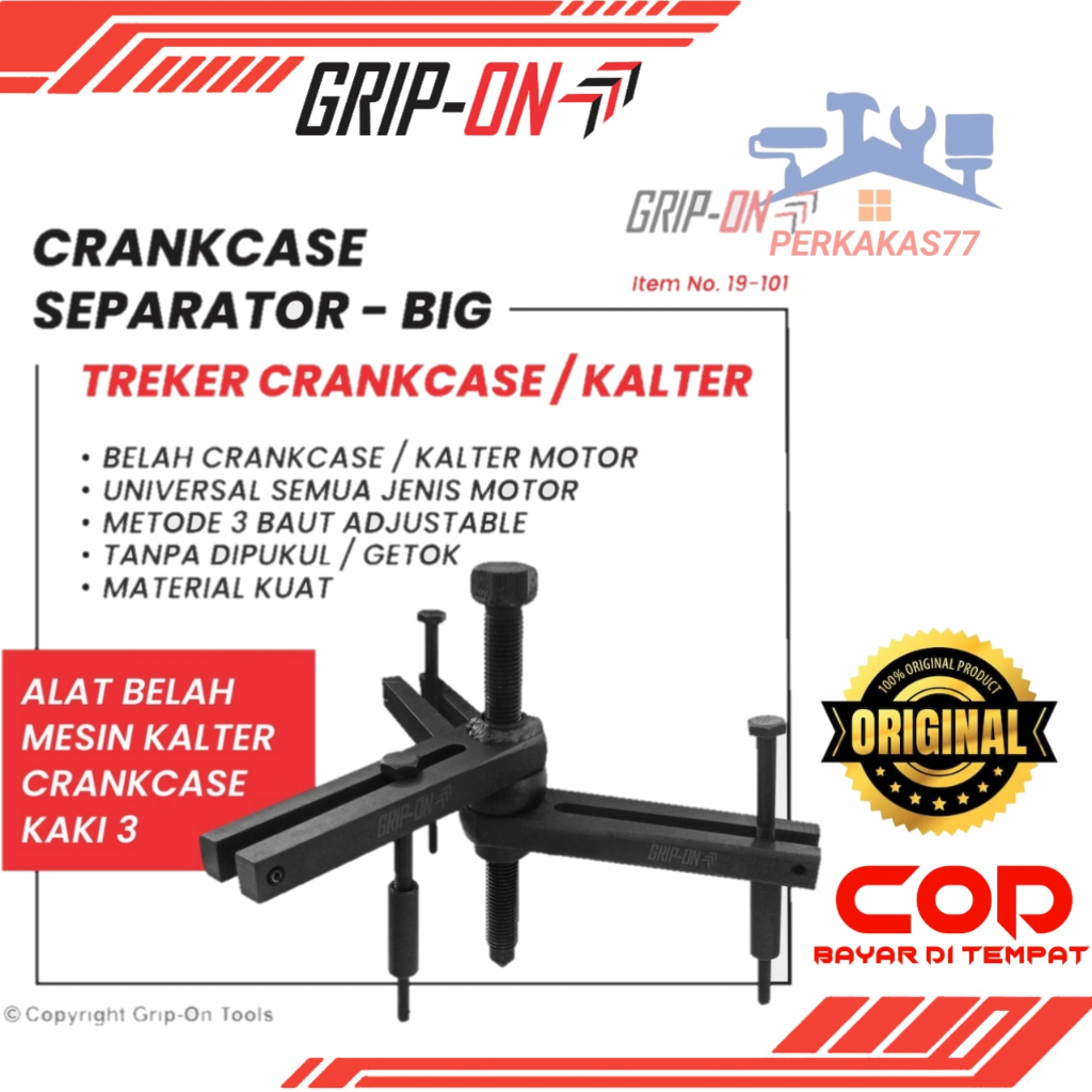 Grip-On Treker Belah Mesin Crankcase Separator Lepas Rumah Mesin Krengkes Kalter Grip ON