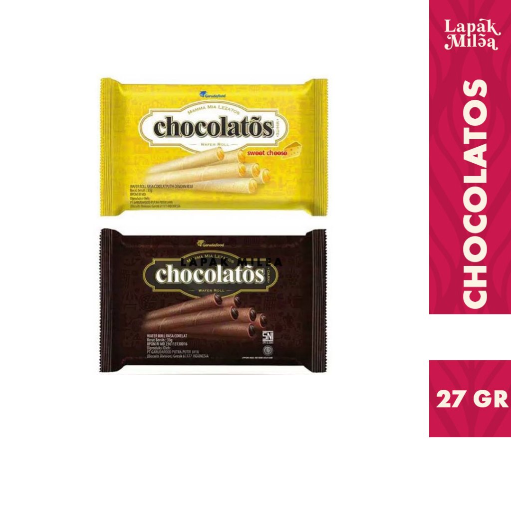 

Chocolatos Mini Wafer Rolls 27gr