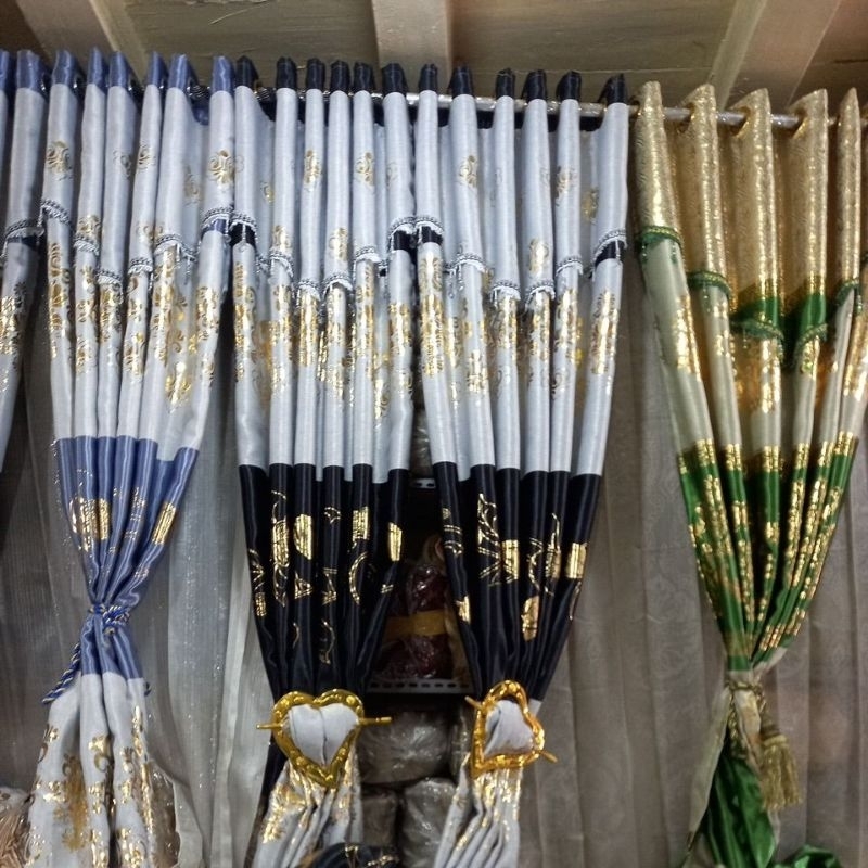 Jual Gorden Bludru Hitam Silver Termurah Di Makassar