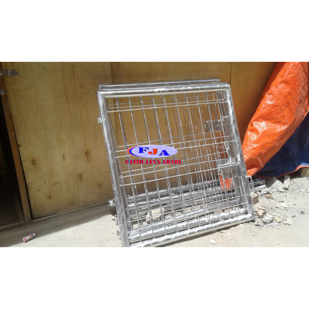 Pintu Pagar Brc Swing Tunggal Tinggi 120 cm x Lebar 90 cm Hot Dip Galvanis