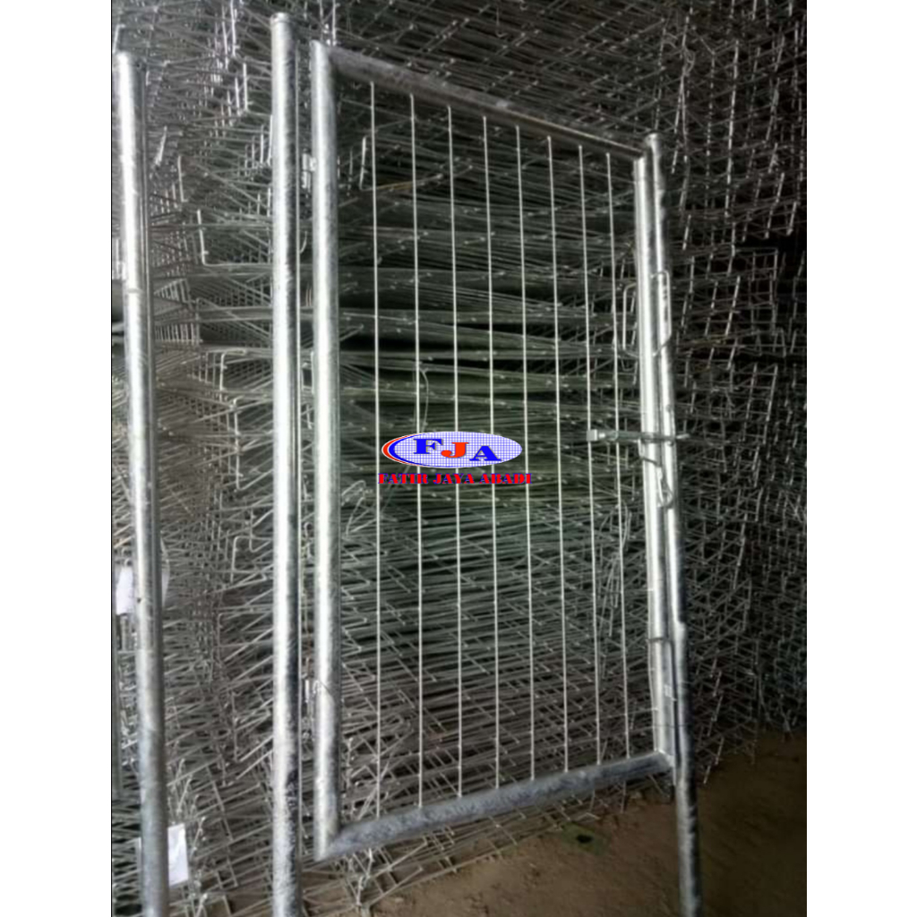 Pintu Pagar Brc swing Tunggal Tinggi 190 cm x Lebar 100 cm Hot Dip Galvanis