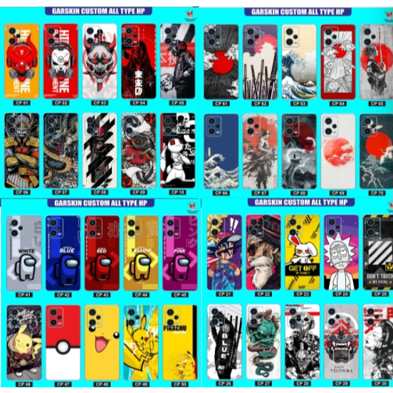 A - Custome GARSKIN HP ASUS ROG Phone 9-Pro 9 Phone 8-Pro Rogphone 7 7-Ultimate ROG Phone 6 6-Pro 6D