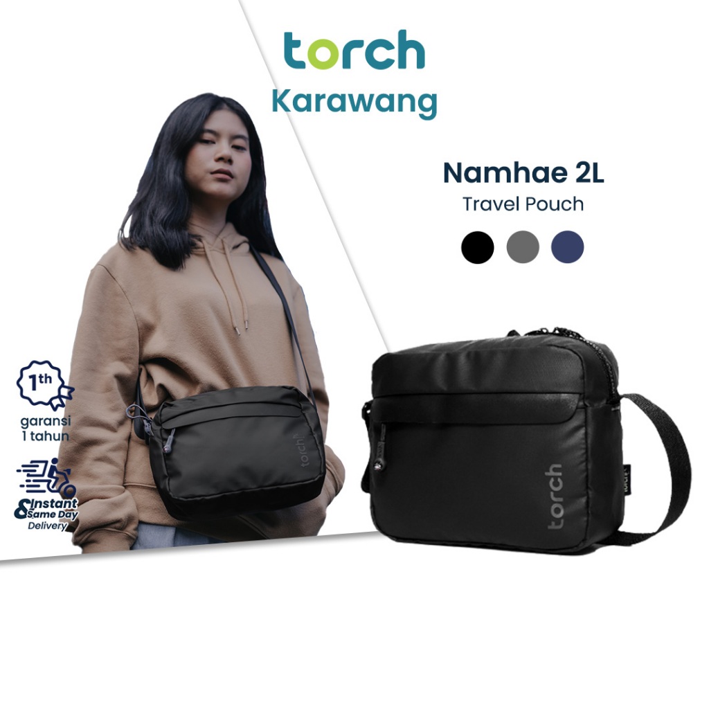 TORCH Namhae 2 Liter Tas Selempang Bahu IPad Mini Pria Wanita Unisex Ringan Anti Air