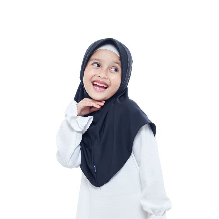 Jilbab Instan Kerudung Bergo Hamidah Hijab Sport Anak Perempuan SD Polos Simple