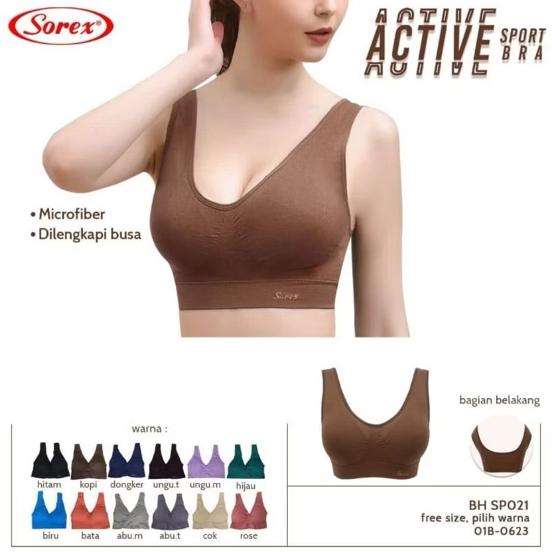 Bra Gmy Sport Sorex SP 021 Senam stretch / BH Yoga Olahraga Sorex