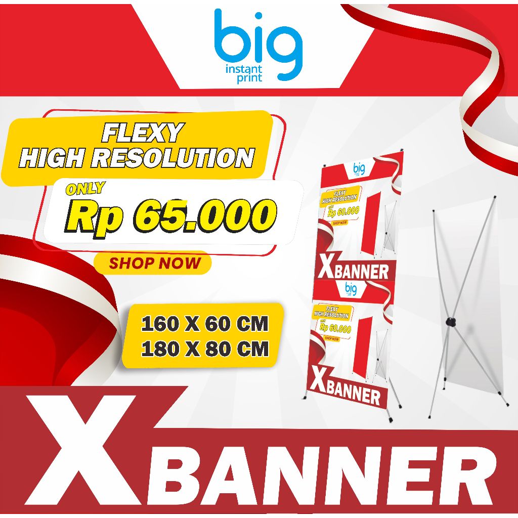 PROMO X BANNER 2025 FLEXY HIGHRES | READY STOCK PRINT MESIN INDOOR PRINT X BANNER I CETAK XBANNER