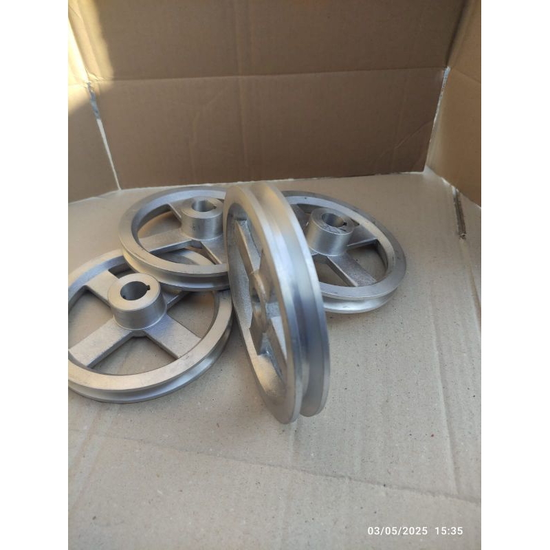 Pully Aluminium 6" A1 / Pulley Aluminium 6 inch As 19mm  dan 20mm