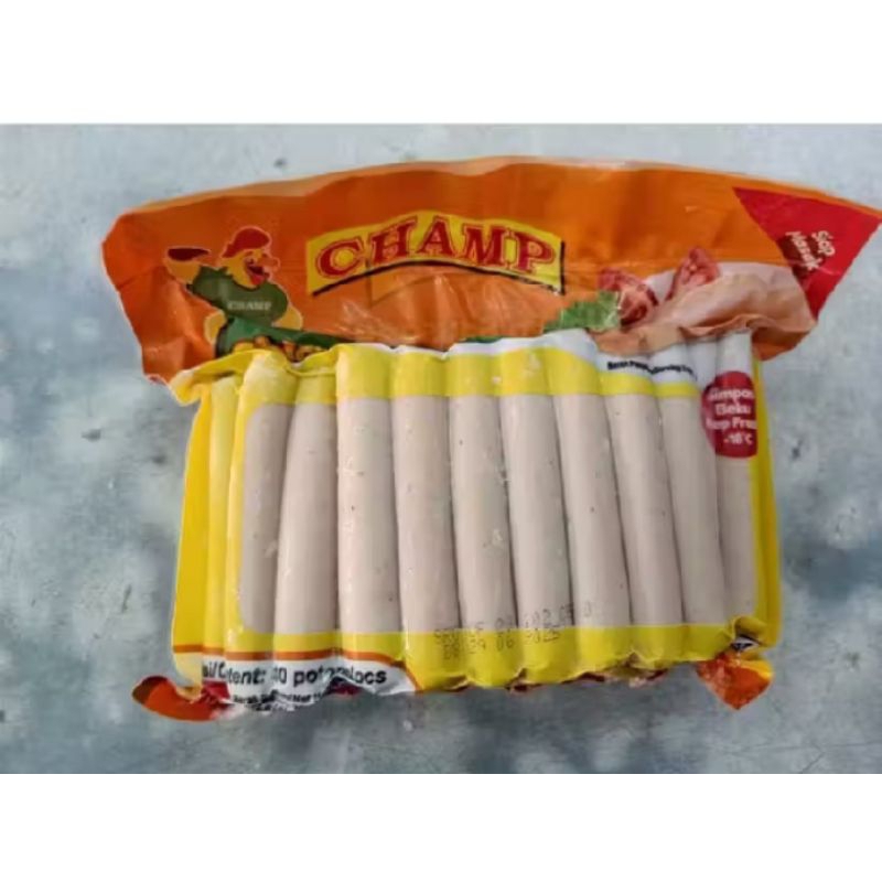 

SOSIS AYAM CHAMP AYAM 1KG ISI 40PCS/SOSIS AYAM