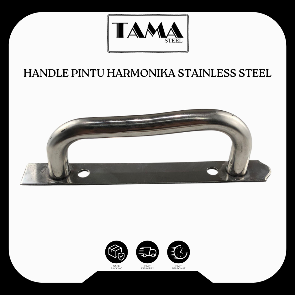 HANDLE PINTU HARMONIKA STAINLESS STEEL | Handle Pintu Harmonika Handle Pintu Besi