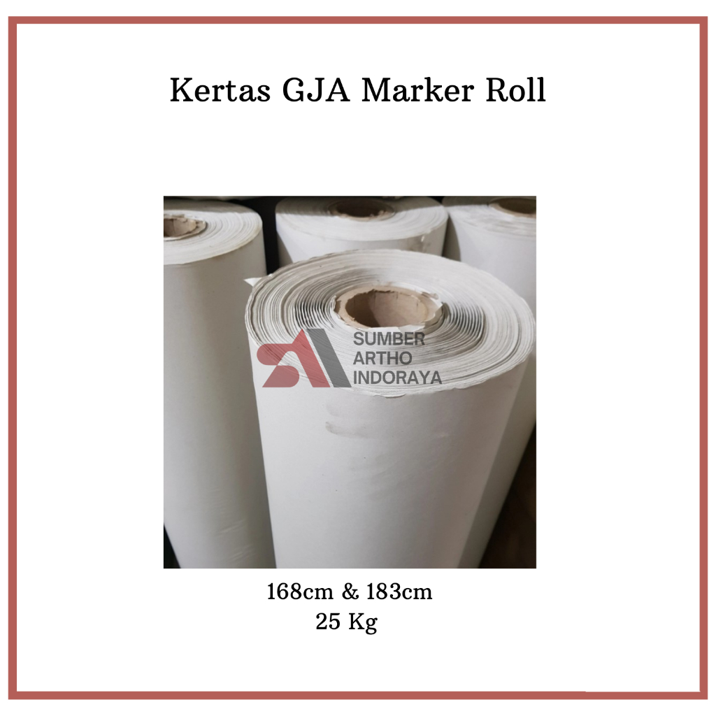 

Kertas GJA Marker Roll - Garment & Konveksi 25kg
