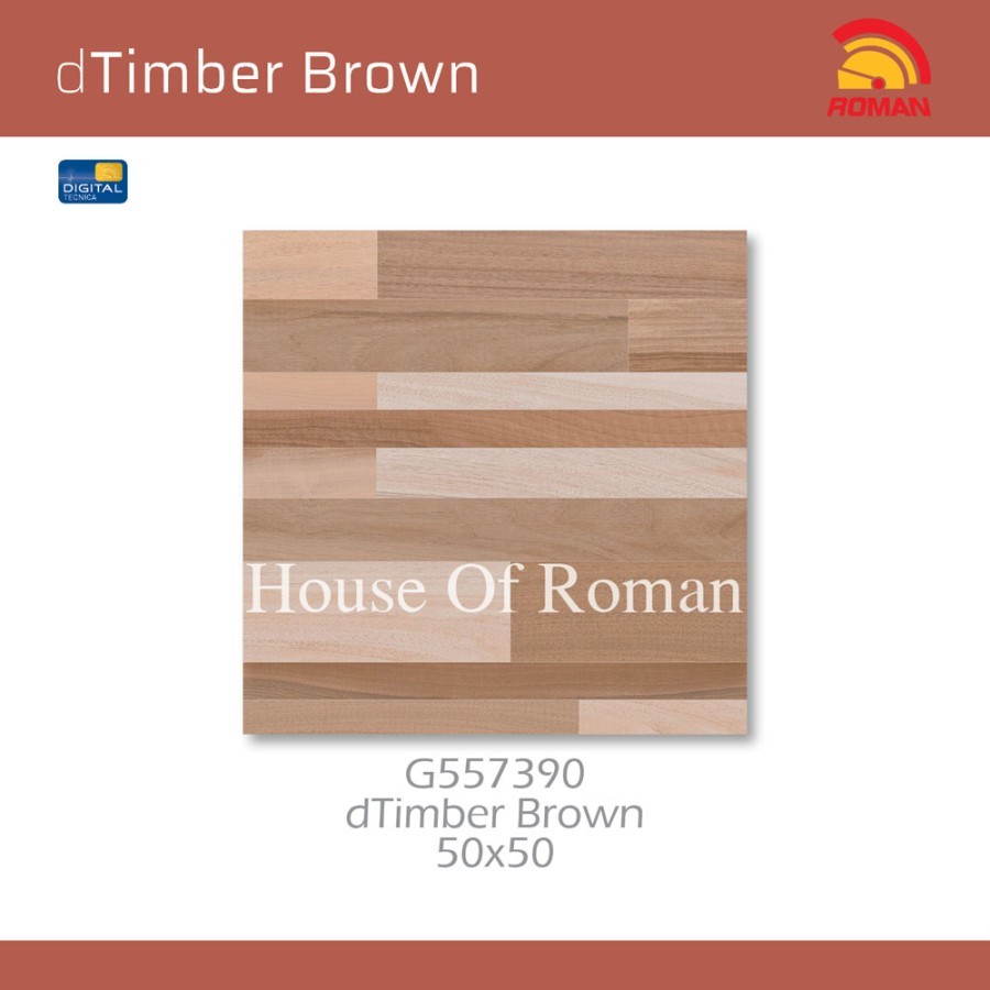 ROMAN KERAMIK dTimber Brown 50x50 G557390 ROMAN KERAMIK