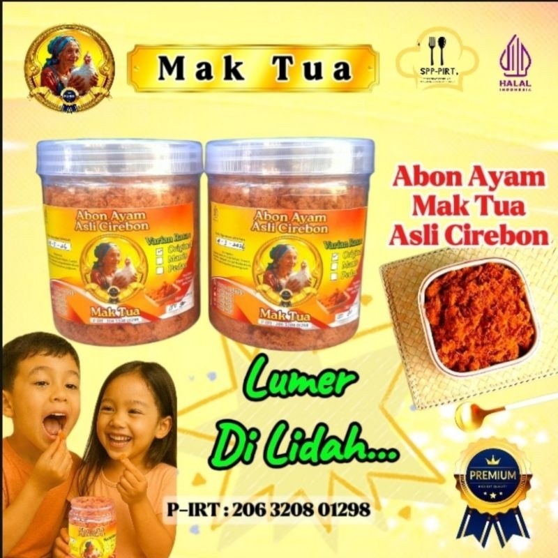 

Paket Abon Ayam Premium Mak Tua 2pcs lebih murah