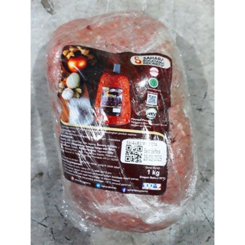 

daging kebab sahara 1kg tanpa tiang