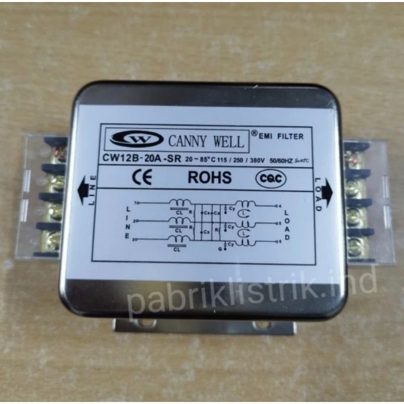 EMI filter 3P 20A 3 phase CW12B 20A SR Canny Well original