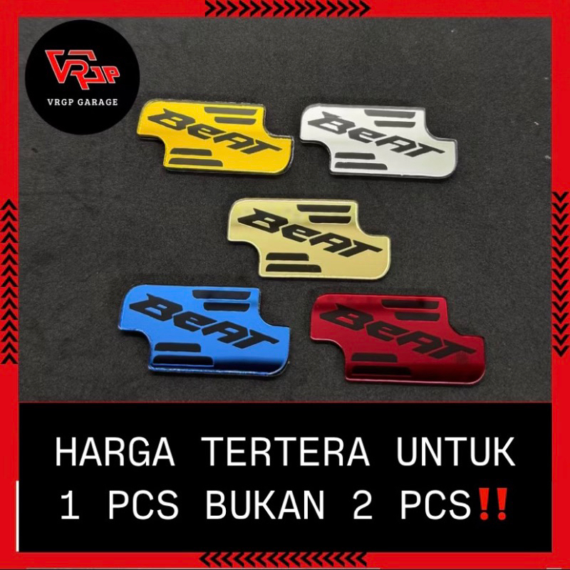 VRGP Cover Tutup Minyak Rem Beat Akrilik 1 PCS/ Garnish Tutup Minyak Rem Beat/ Aksesoris Beat Murah