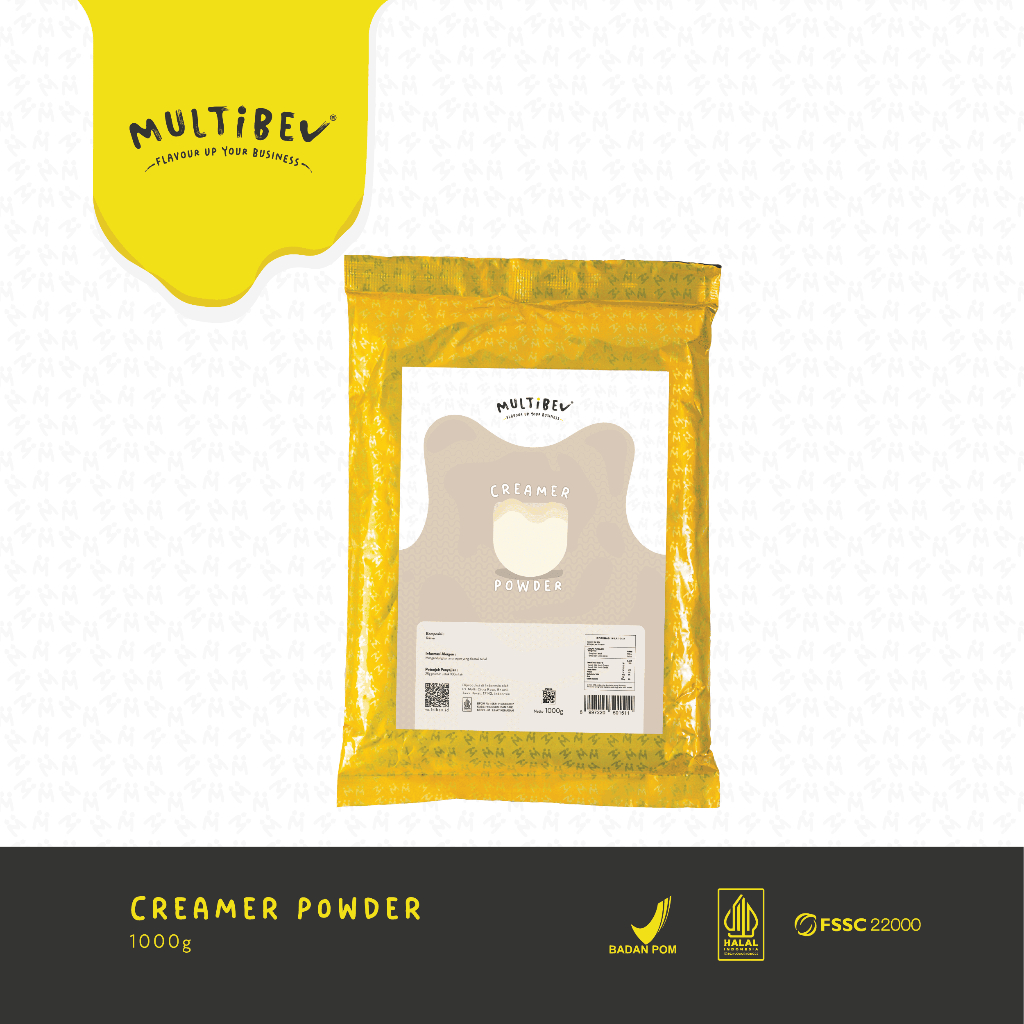 

Multibev Bubuk Creamer, Sirup/Bubuk Halal Minuman Kekinian Kafe dan Restoran
