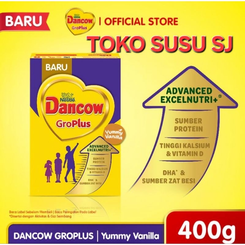 

DANCOW NESTLE GROPLUS 400 GRAM/400GR/GRO PLUS