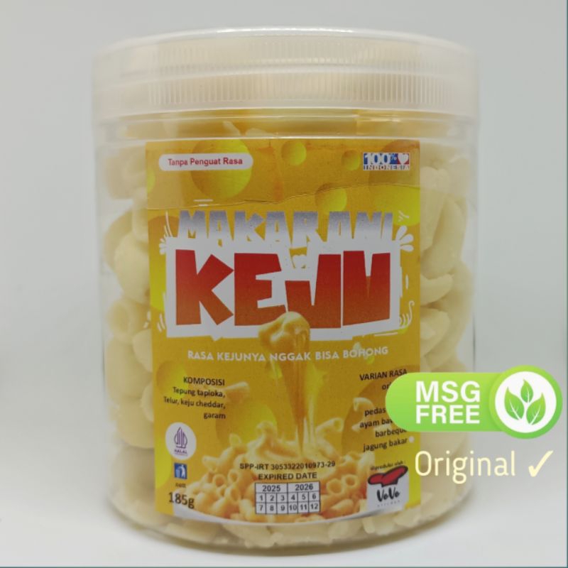 

Makaroni Cheese camilan keju Renyah Non Msg