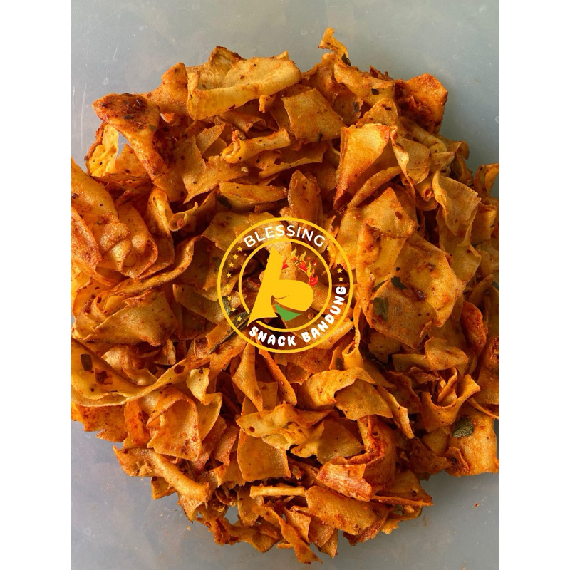 

KERIPIK SINGKONG KERIWIL PEDAS DAUN JERUK 500gr KRIPSET