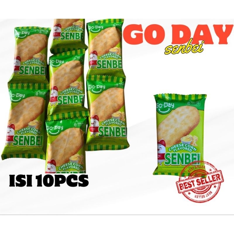 

Go Day Senbei Cheese Corn Rasa Keju Jagung Jajan Rencengan Snack