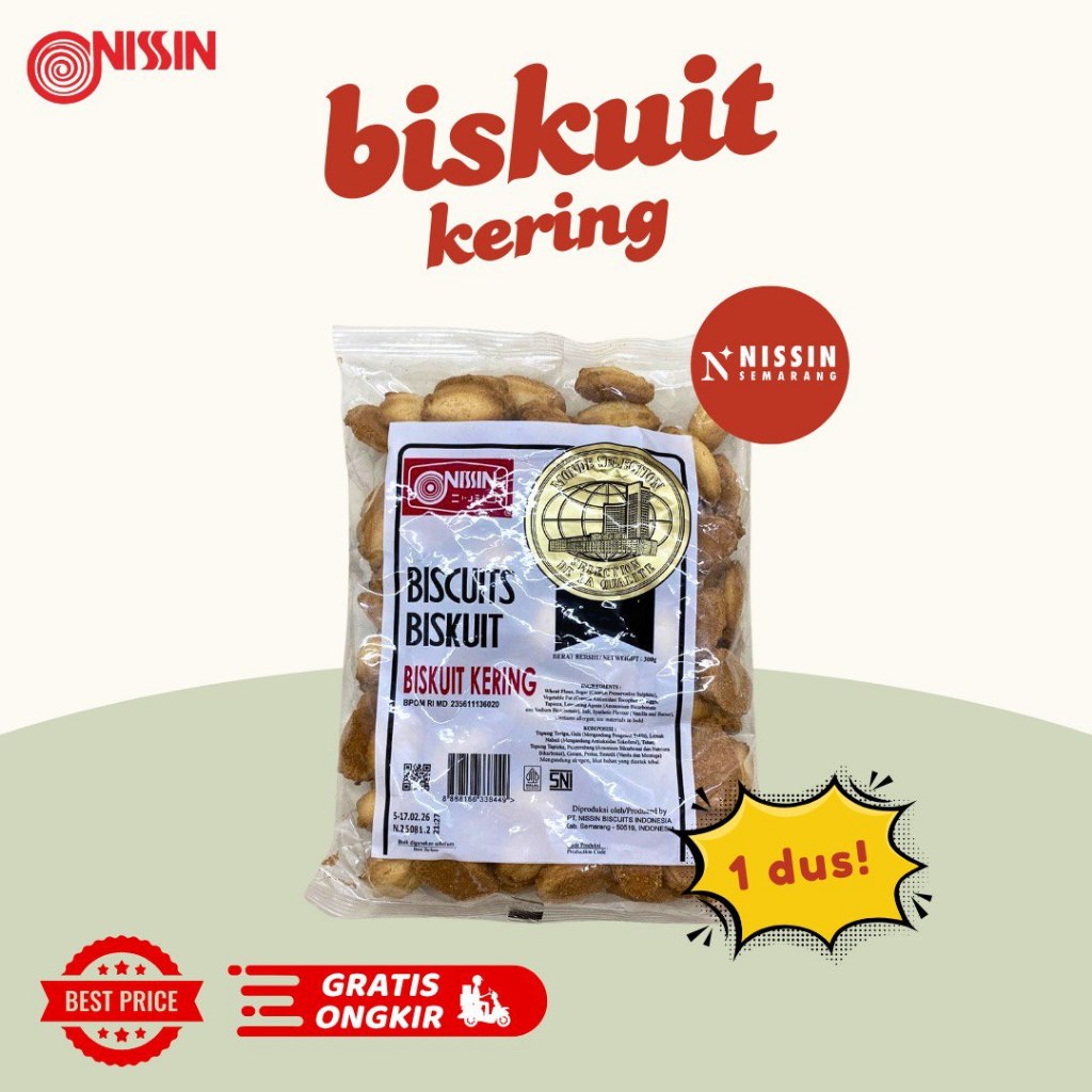 

1 Dus Nissin Biskuit Kering Original isi 30pcs