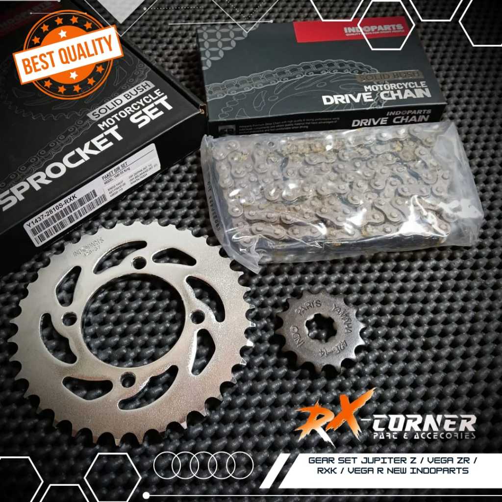 GIRSET GEARSET INDOPART 14T/35T 428H-110 RANTAI SET RX KING VEGA F1