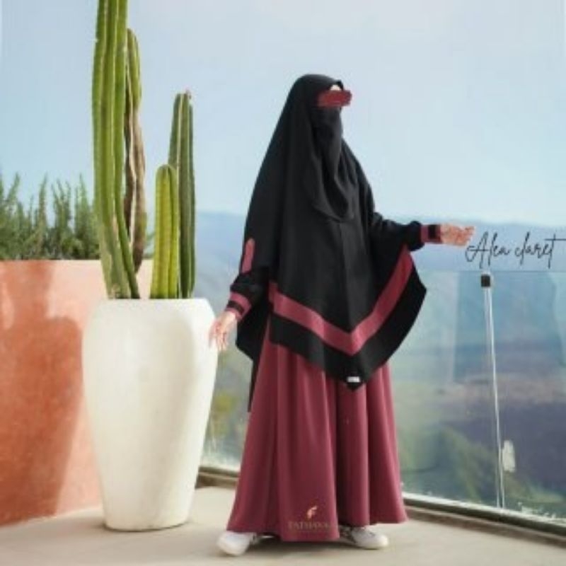 Gamis set alea fathayaa indonesia size M/gamis set syar'i /gamis set premium/gamis fathayaa