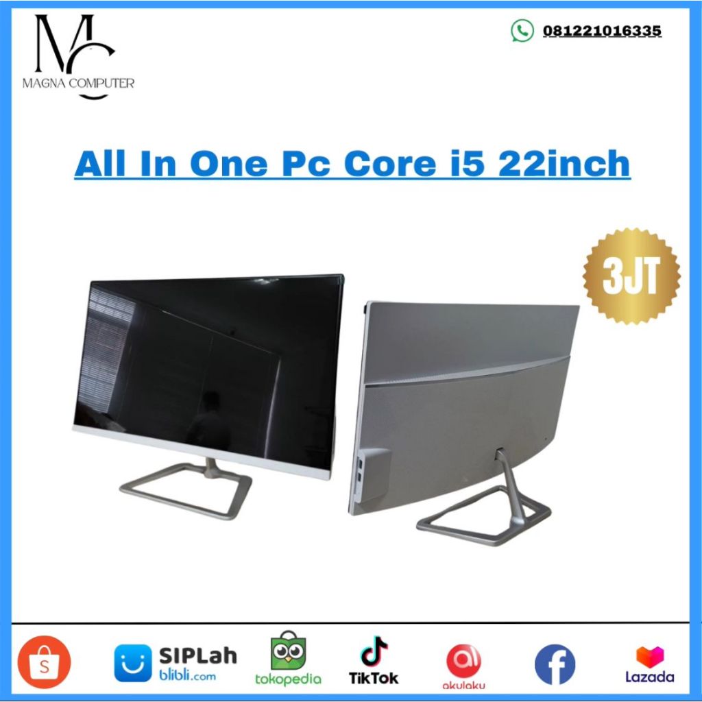 PC All In One-Core i5-Ram 8gb-Lcd 22inchi-Garansi Resmi-Pc All In One-All-In One Pc