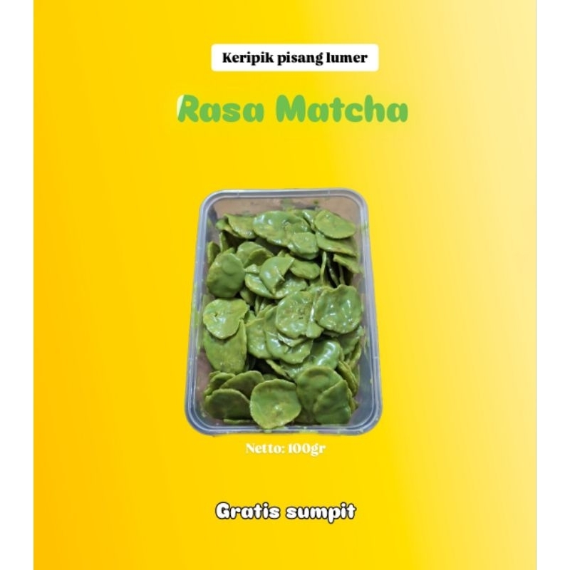 

(2 BOX 500ML) Keripik pisang coklat dan matcha