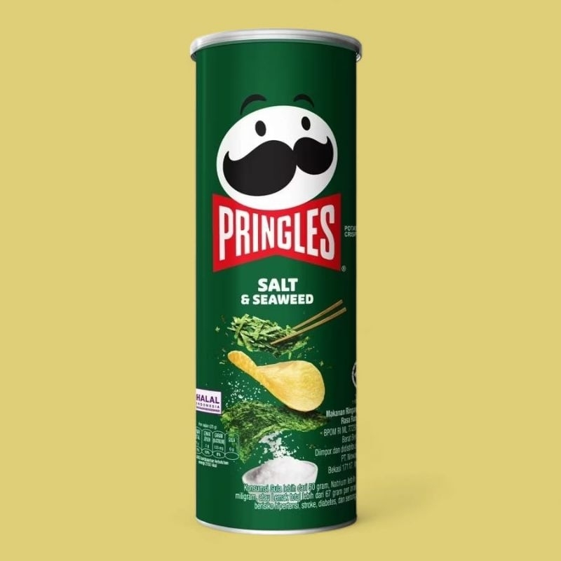 

pringles potato chips 102 gr salt & seaweed