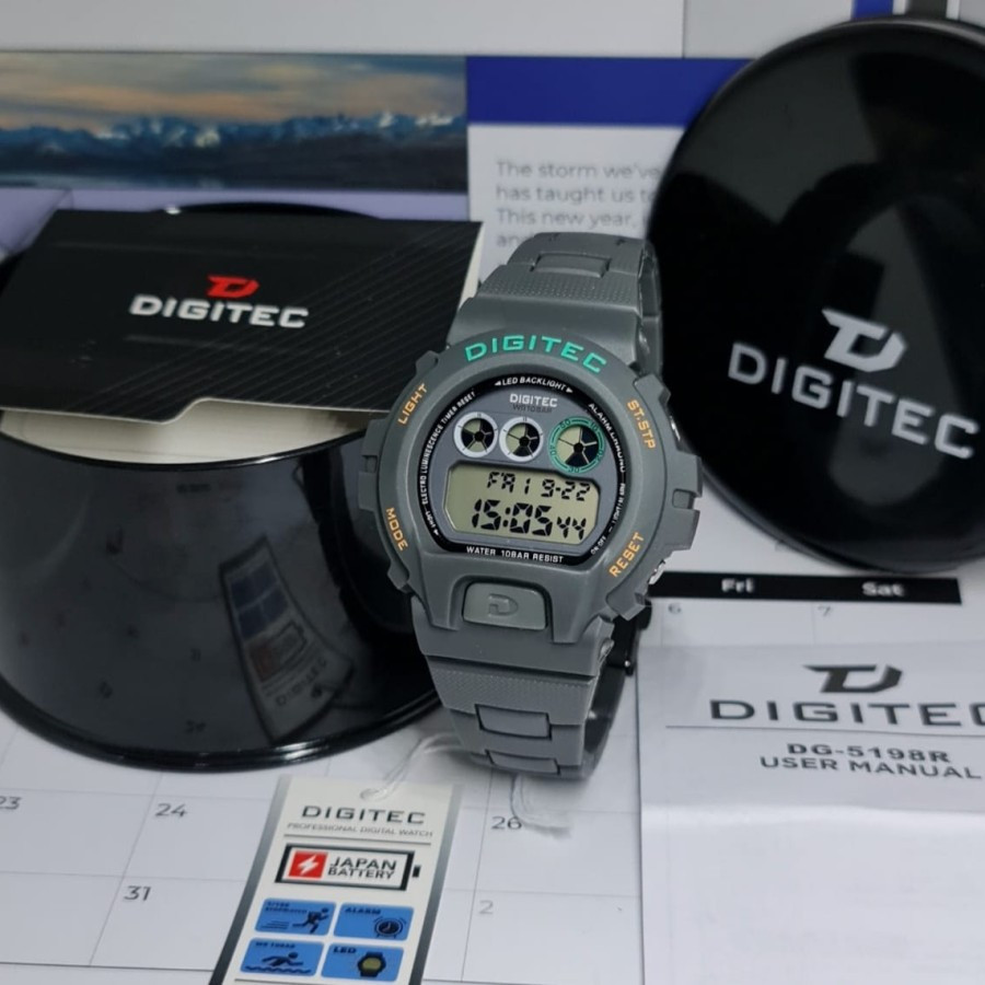 Jam Tangan Pria DIGITEC DG-5198R Digital Original DG5198