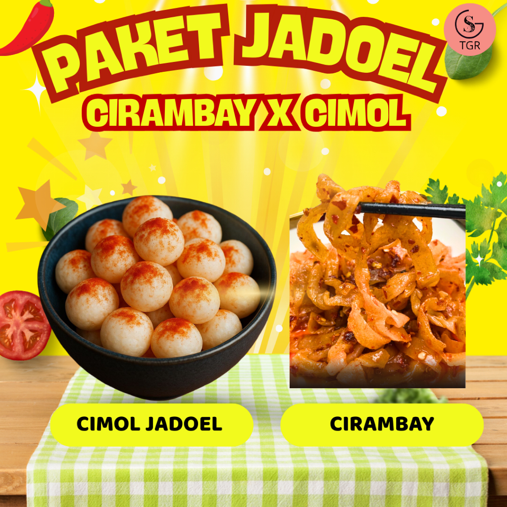 

PAKET JADOEL [1 CIRAMBAY X 1 CIMOL JADUL KAMPUNG] MAKANAN SEUHAH JAJANAN PEDAS GURIH KALDU ASIN KHAS HARUT BANDUNG