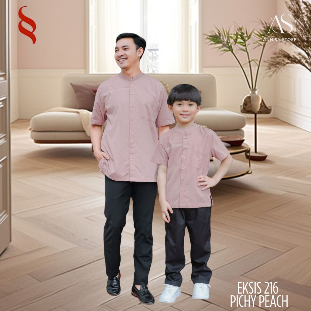 SEPLY BAJU SARIMBIT KELUARGA EKSIS 216 PICHY PEACH  / SARIMBIT SEPLY EKSIS 216 PICHY PEACH