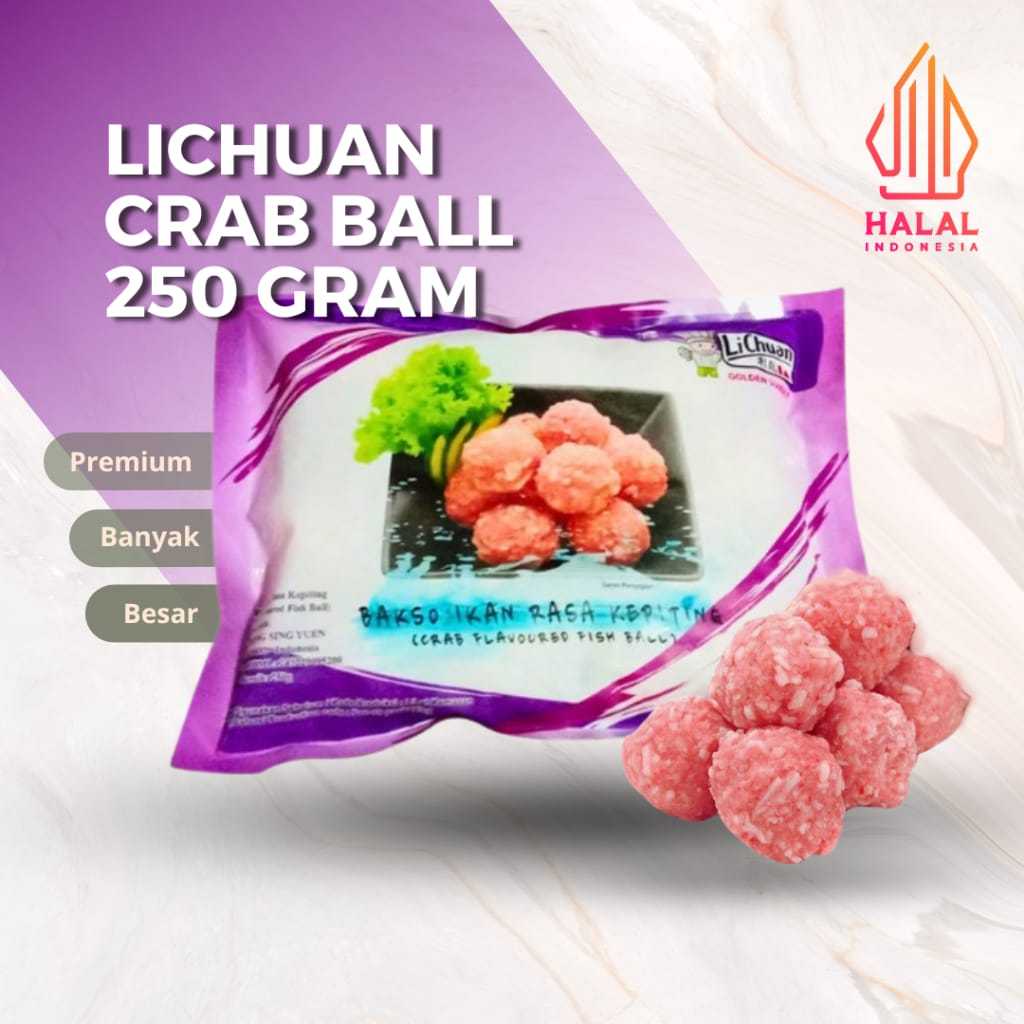 

GROSIR LICHUAN CRAB BALL BAKSO KEPITING / KEPITING 250 GRAM
