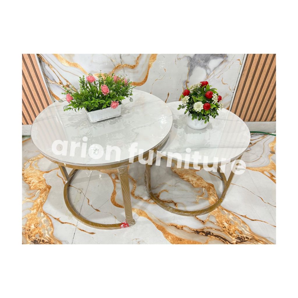 Meja tamu marmer/Meja sofa/Meja tamu top table marmer