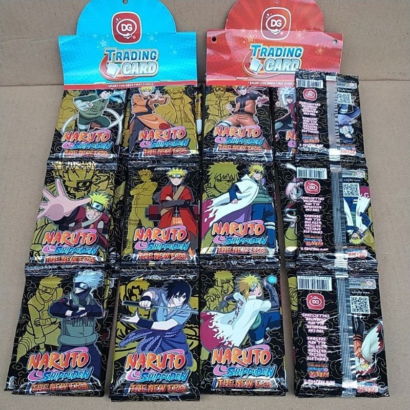 Grosir 12 Sachet Mainan Kartu Naruto The New Era Shippuden Trading Card Game